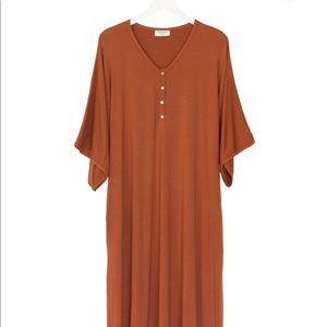 Dwell & Slumber Copper Caftan Dress